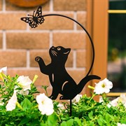 Опора для цветов комнатных Котёнок 52см металл 202-055B - фото 74654