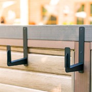 Кронштейны для балконного ящика 2шт настенные металл 203-039B - фото 74681