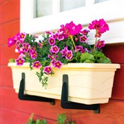 Кронштейны для балконного ящика 2шт настенные металл 203-039B - фото 74683