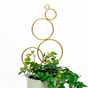 Опора для комнатных цветов 43см золотая металл 57-962G - фото 74688