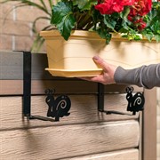 Кронштейны для балконных ящиков 2шт Улитка металл 203-020B - фото 74726