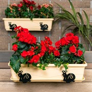 Кронштейны для балконных ящиков 2шт Улитка металл 203-020B - фото 74728