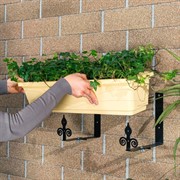 Кронштейны для балконных ящиков 2шт металл 203-030B - фото 74733