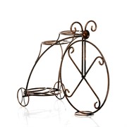 Подставка напольная для цветов Велосипед на 3 цветка кованая высота 69см 25-004 - фото 74802