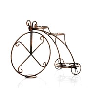 Подставка напольная для цветов Велосипед на 3 цветка кованая высота 69см 25-004 - фото 74803