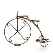 Подставка напольная для цветов Велосипед на 3 цветка кованая высота 69см 25-004 - фото 74804