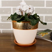 Набор горшков ПАТАЛЬ бутон валенсия бронза 4шт - фото 74809