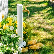 Колонка садовая металл белая высота 62см 55-118W - фото 74825