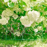 Заборчик декоративный для сада металл зелёный длина 62см 58-415Gr - фото 74837