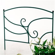 Заборчик декоративный для сада металл зелёный длина 62см 58-415Gr - фото 74839