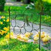 Заборчик садовый декоративный Стрекоза металл чёрный длина 62см 58-423B - фото 74842