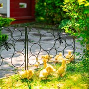 Заборчик садовый декоративный Стрекоза металл чёрный длина 62см 58-423B - фото 74844