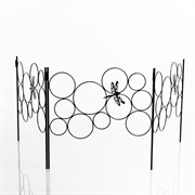 Заборчик садовый декоративный Стрекоза металл чёрный длина 62см 58-423B - фото 74845