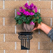 Кронштейн настенный Колонна на 1 горшок 11см металл 150-107B - фото 74848