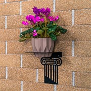 Кронштейн настенный Колонна на 1 горшок 11см металл 150-107B - фото 74849