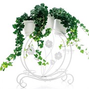 Подставка для цветов на подоконник на 8 кашпо металл белый 41-006W - фото 74857