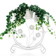 Подставка для цветов на подоконник на 8 кашпо металл белый 41-006W - фото 74858