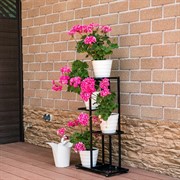 Подставка напольная на 5 горшков металлическая высота 78см 401-028B - фото 74872