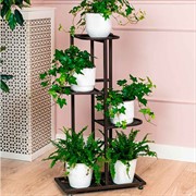 Подставка напольная на 5 горшков металлическая высота 78см 401-028B - фото 74877