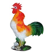 Фигура садовая Петух на камне высота 50см полистоун F07781 - фото 74889