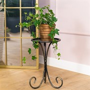 Подставка напольная под 1 цветок металл высота 36см 401-034BG - фото 74904