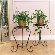 Подставка напольная под 1 цветок металл высота 36см 401-034BG - фото 74905