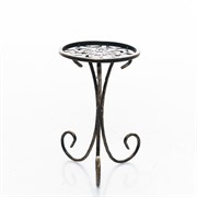 Подставка напольная под 1 цветок металл высота 36см 401-034BG - фото 74906