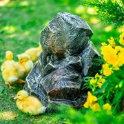 Декоративный камень для маскировки садовых коммуникаций Скала тёмная U09184 - фото 74908