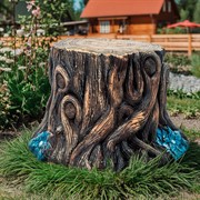 Декоративная накладка для маскировки садовых коммуникаций Пень U09180 - фото 74911