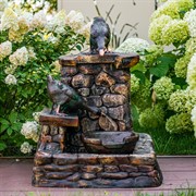 Фонтан садовый с утками стеклопластик высота 80см U08170 - фото 74931