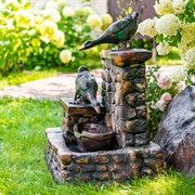 Фонтан садовый с утками стеклопластик высота 80см U08170 - фото 74933