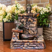 Фонтан садовый с утками стеклопластик высота 80см U08170 - фото 74934