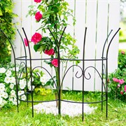 Опора для садовых растений металлическая полукруглая высота 69см 57-926 - фото 74937
