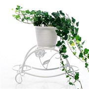 Подставка под цветы на 3 кашпо металл белая 41-010W - фото 74947