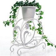 Подставка на подоконник на 4 цветка белая металлическая 41-018W - фото 74958
