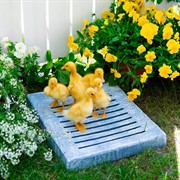 Поддон для садовой колонки 47х37 стеклопластик под бетон U09274-BT - фото 74966