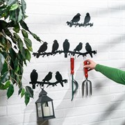 Вешалка настенная Ласточки металл длина 26см 701-052B - фото 75025