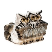 Кашпо декоративное Две совы с табличкой Добро пожаловать! F08574 - фото 75126