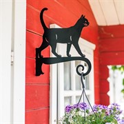 Кронштейн для подвесного кашпо Кот металл чёрный 201-054B - фото 75159