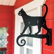 Кронштейн для подвесного кашпо Кот металл чёрный 201-054B - фото 75160