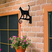 Кронштейн для подвесного кашпо Кот металл чёрный 201-054B - фото 75161