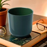 Горшок Дельта 22х21 6,4л нефрит с вкладкой - фото 75294