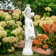 Скульптура парковая Девушка с кувшинами белая матовая высота 130см F03092-WM - фото 75306