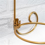 Подставка настенная Зонт на 1 цветок 12см золото металл 15-811G - фото 75345