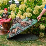 Крышка люка декоративная Дом гномов на люк 65 см F07096 - фото 75349