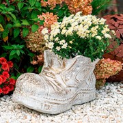 Кашпо декоративное Башмачок для растений полистоун F04033 - фото 75355