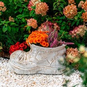 Кашпо декоративное Башмачок для растений полистоун F04033 - фото 75357