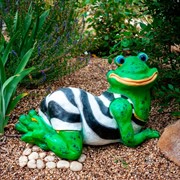 Фигура садовая Лягушка в тельняшке длина 73см F08620 - фото 75361