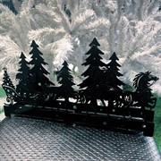 Подсвечник новогодний Упряжка лошадей длина 38см металл 730-089B - фото 75471 Подсвечник новогодний Упряжка лошадей длина 38см металл 730-089B - фото 75471