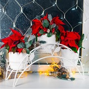 Подставка на подоконник на 3 цветка металл 14-903 - фото 75942